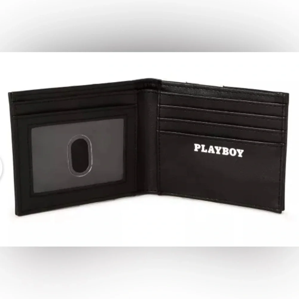 PLAYBOY Black and White Bifold Wallet- NWT